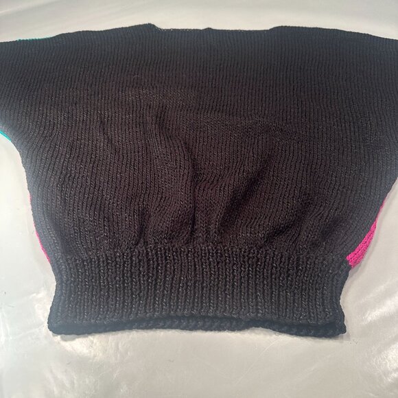 Nannell Sweater Womens Vintage 90s Full House Pullover Hand Knit Wool Blend - Picture 7 of 11